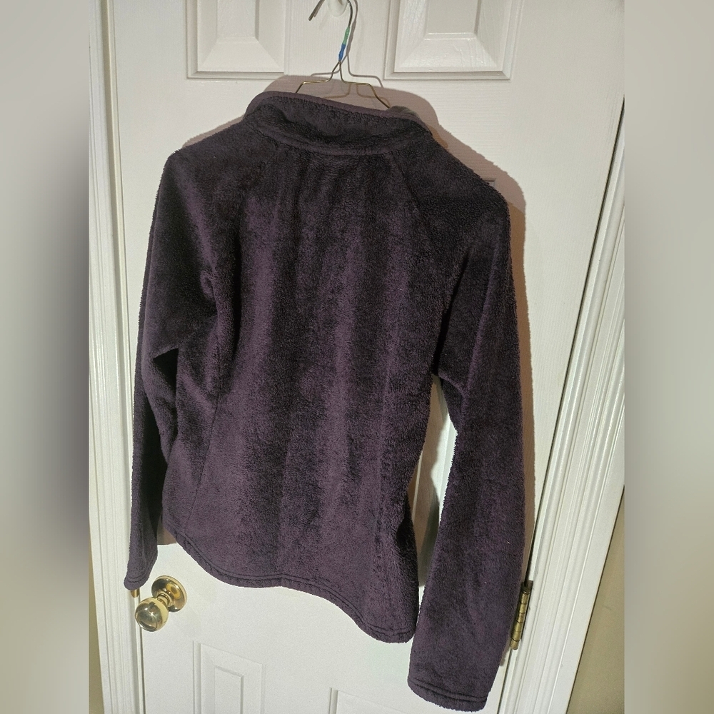 The North Face Womens Purple Long Sleeve Fleece Pullover Jacket Small 1/4 Zip Sm - Picture 6 of 7